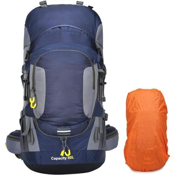 ShowyLive 60L Waterproof Hiking Backpack Lightweight Camping Backpack Men - Picture 1 of 7